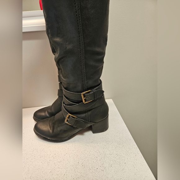 Womens black boots - Picture 4 of 9